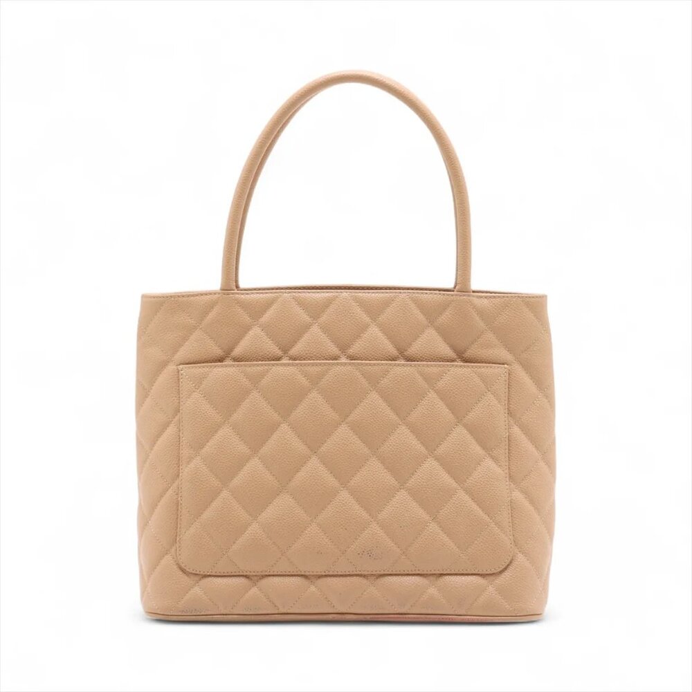 Chanel Re-release Caviar Skin Tote bag Beige Gold Metal Fittings - Picture 2 of 14